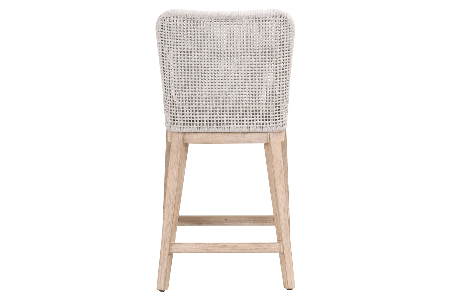 Essentials Woven Mesh Counter Stool - White Speckle Natural Gray