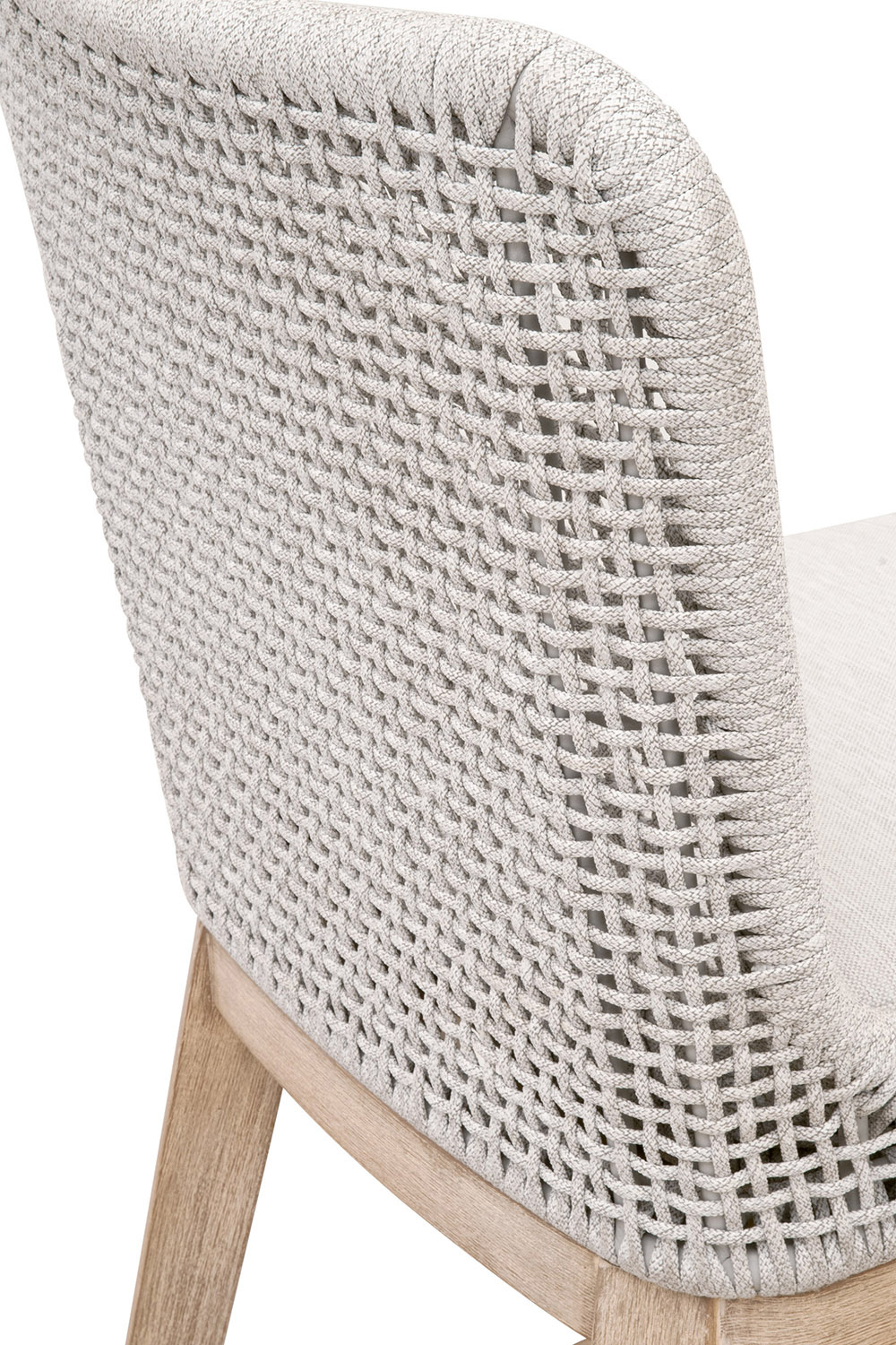 Essentials Woven Mesh Counter Stool - White Speckle Natural Gray