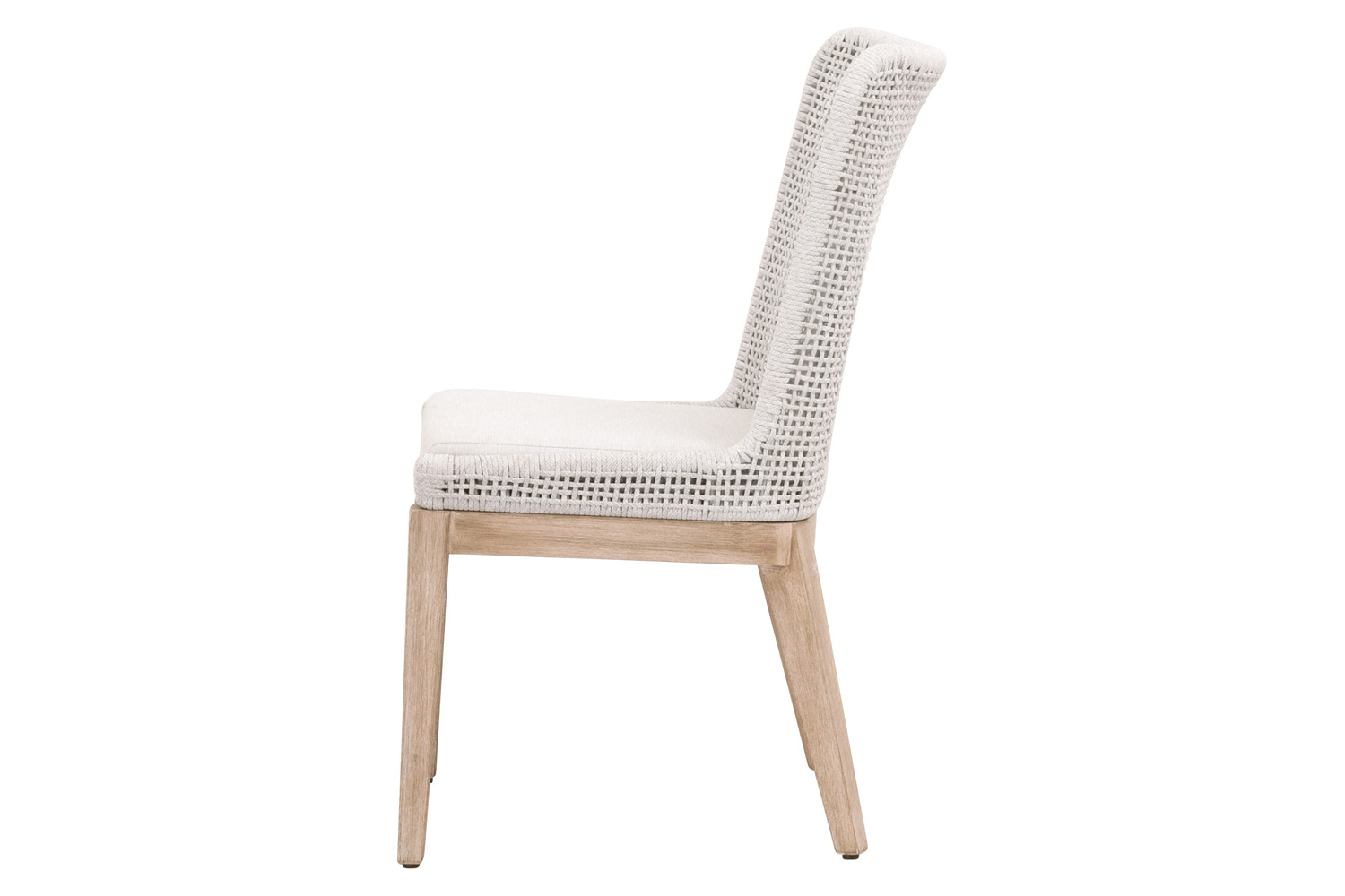 Essentials Woven Mesh Dining Chair, Set of 2 - White Speckle Natural Gray