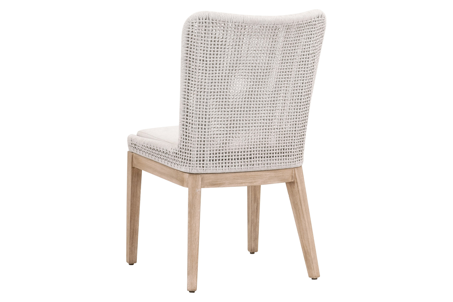 Essentials Woven Mesh Dining Chair, Set of 2 - White Speckle Natural Gray