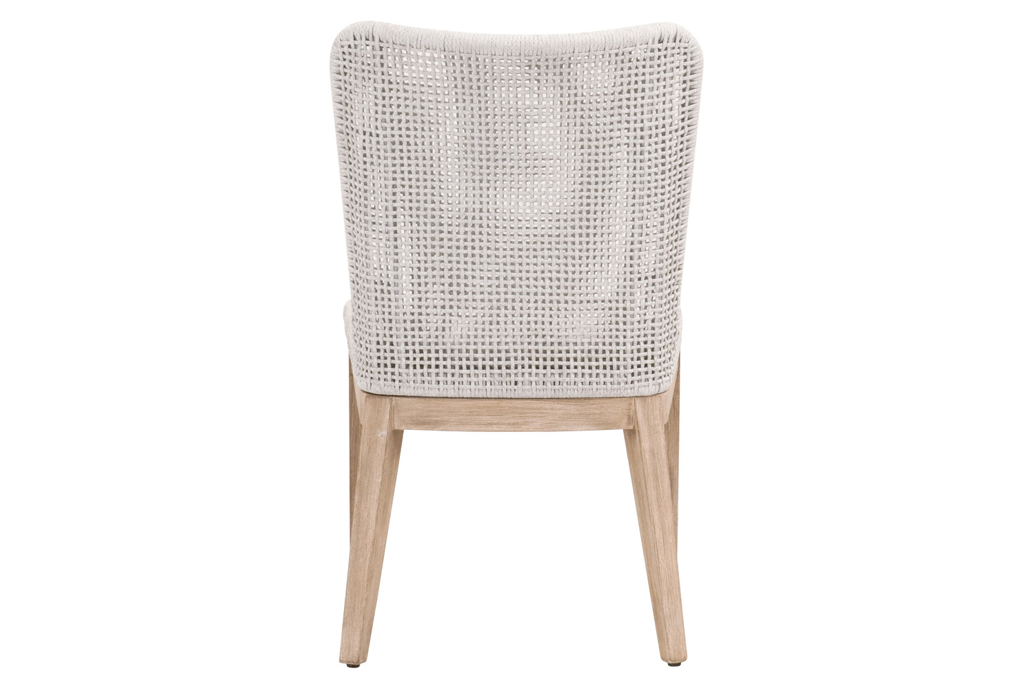 Essentials Woven Mesh Dining Chair, Set of 2 - White Speckle Natural Gray