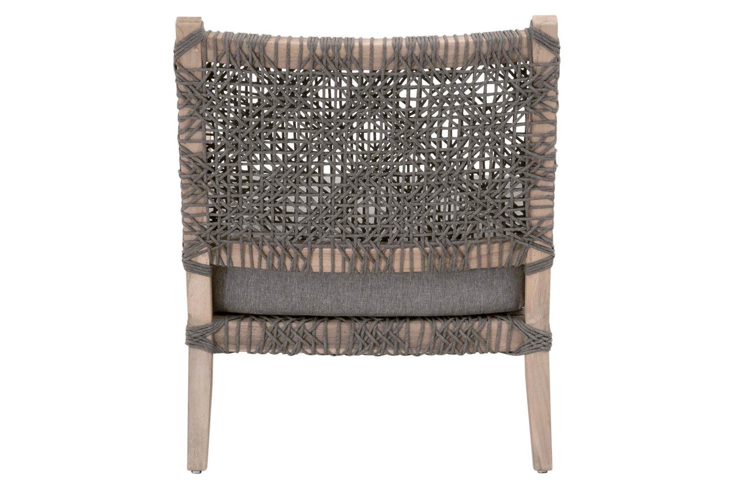 Essentials - Woven Costa Outdoor Club Chair in Dove Flat Rope