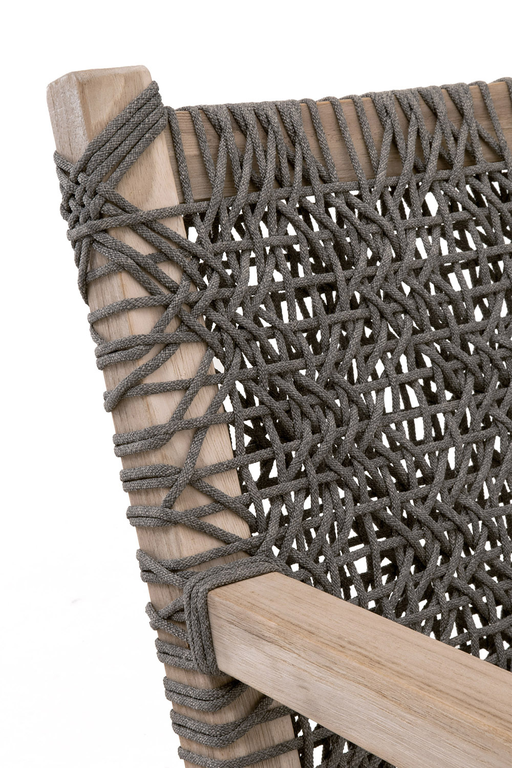 Essentials - Woven Costa Outdoor Club Chair in Dove Flat Rope