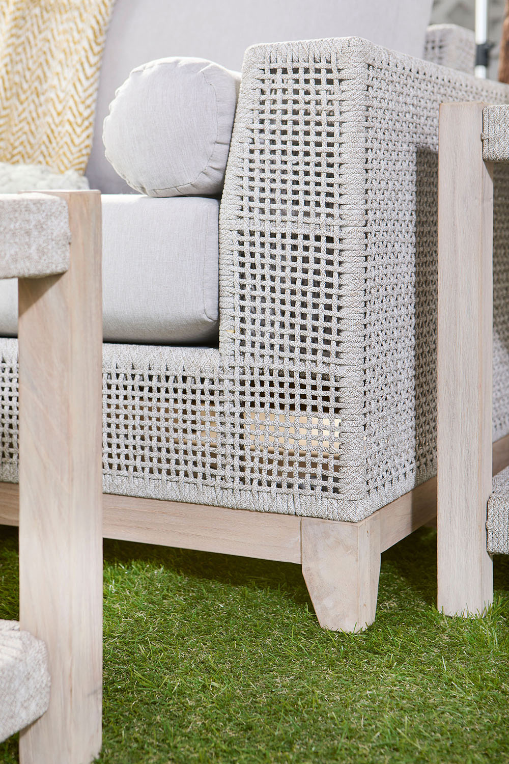 Essentials Woven Wrap Outdoor Coffee Table - Taupe