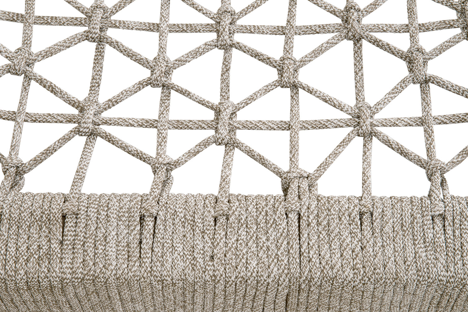 Essentials - Woven Wrap Outdoor Console Table in Taupe