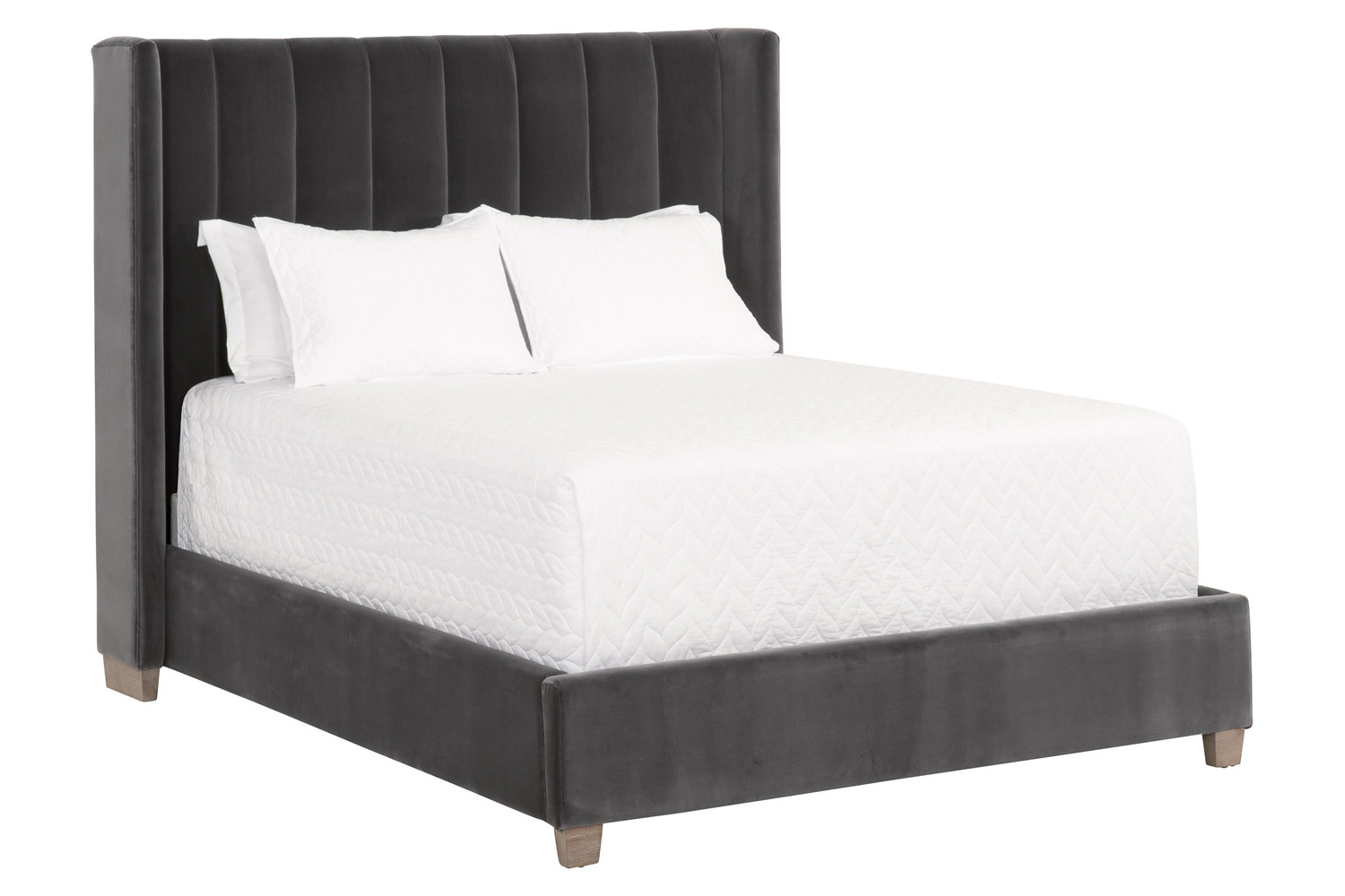 Essentials Chandler Queen Bed - Dark Dove Natural Gray