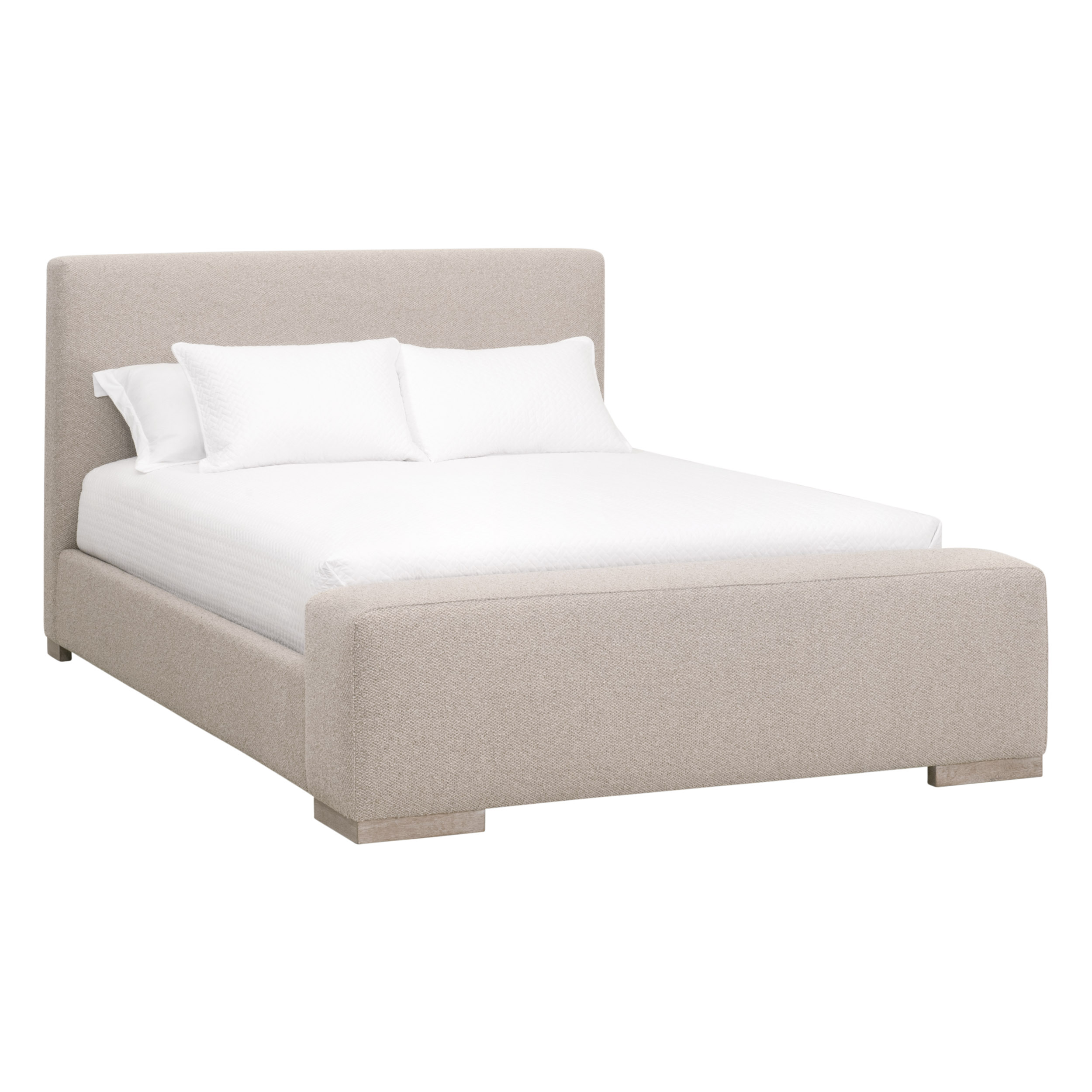 Essentials Warren Queen Bed - LiveSmart Gellar-Jute, Natural Gray Oak