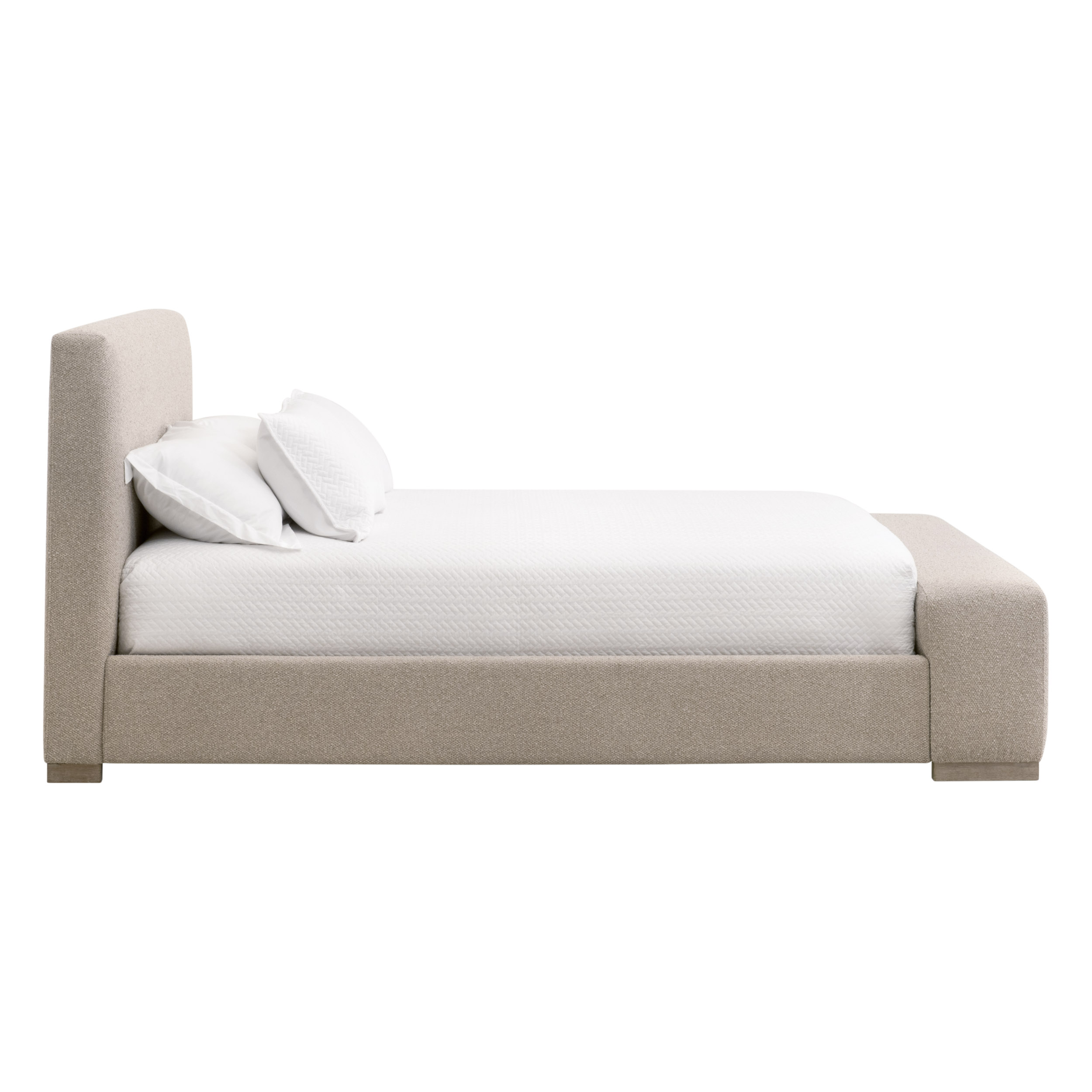 Essentials Warren Queen Bed - LiveSmart Gellar-Jute, Natural Gray Oak