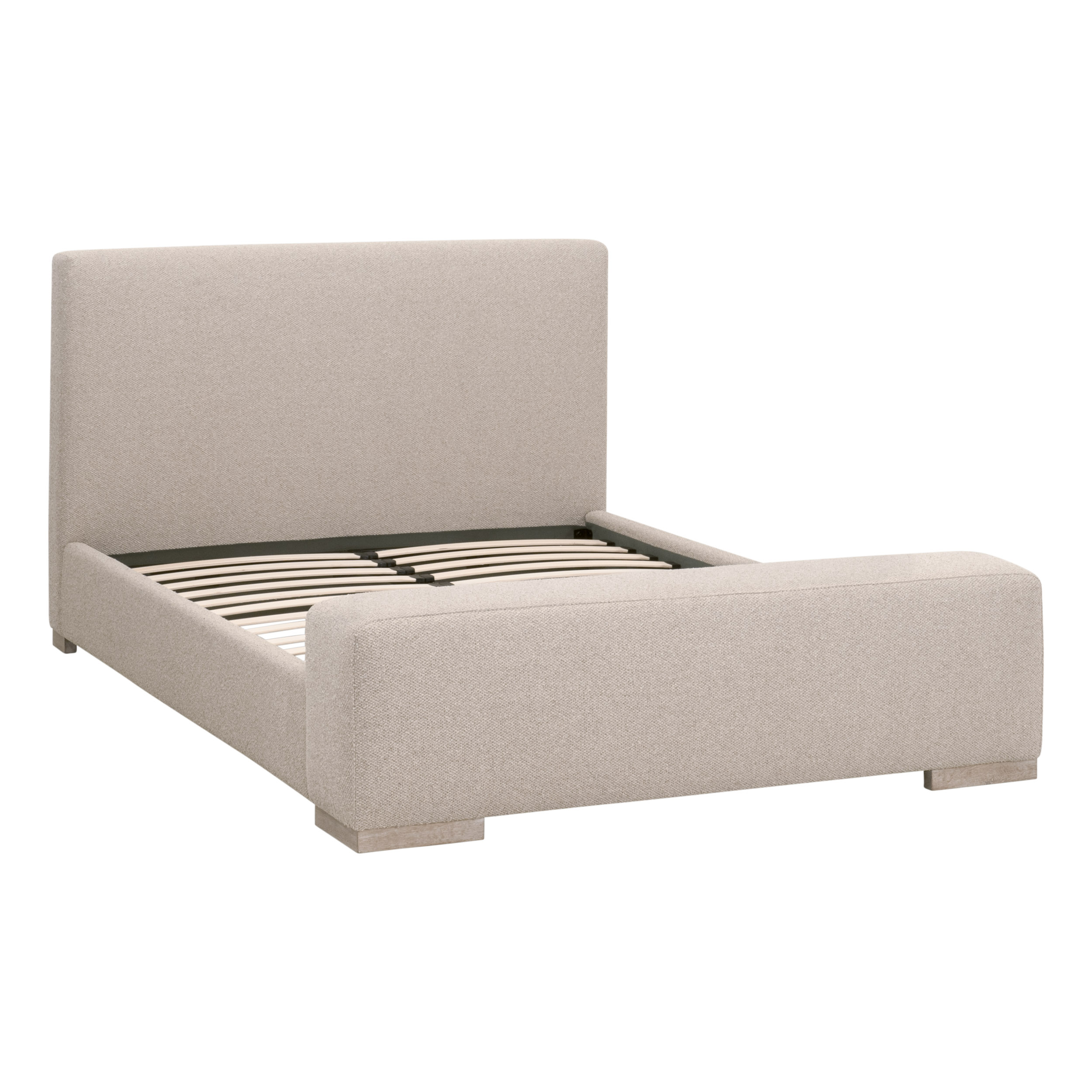 Essentials Warren Queen Bed - LiveSmart Gellar-Jute, Natural Gray Oak