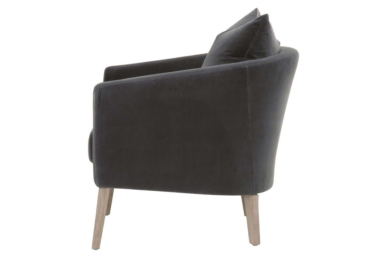 Essentials Gordon Club Chair - Dark Dove Velvet