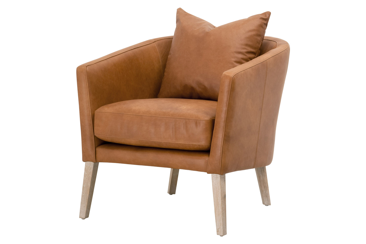 Essentials Gordon Club Chair - Whiskey Brown