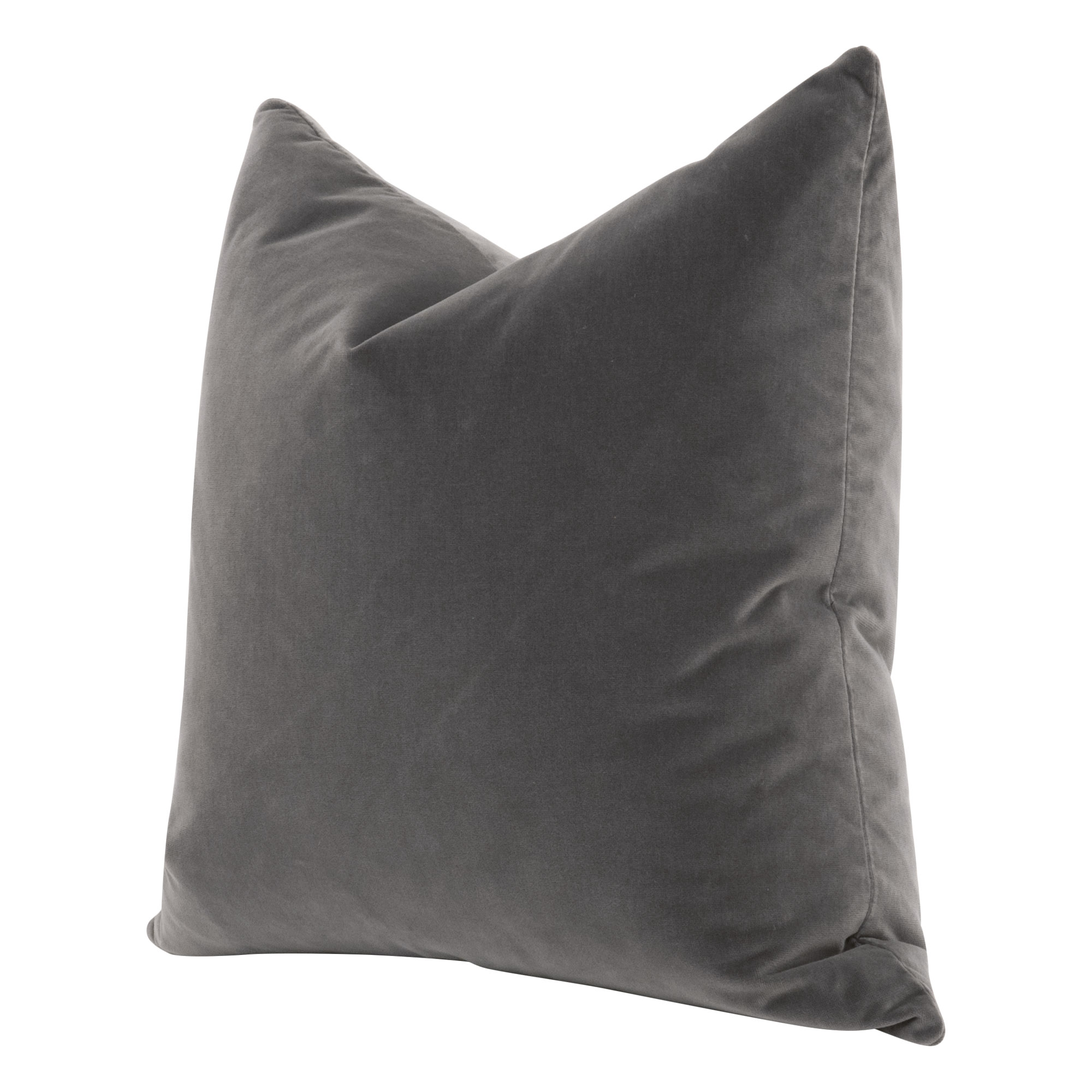 Essentials The Basic 26" Euro Pillow Set of 2 - Dark Dove Velvet