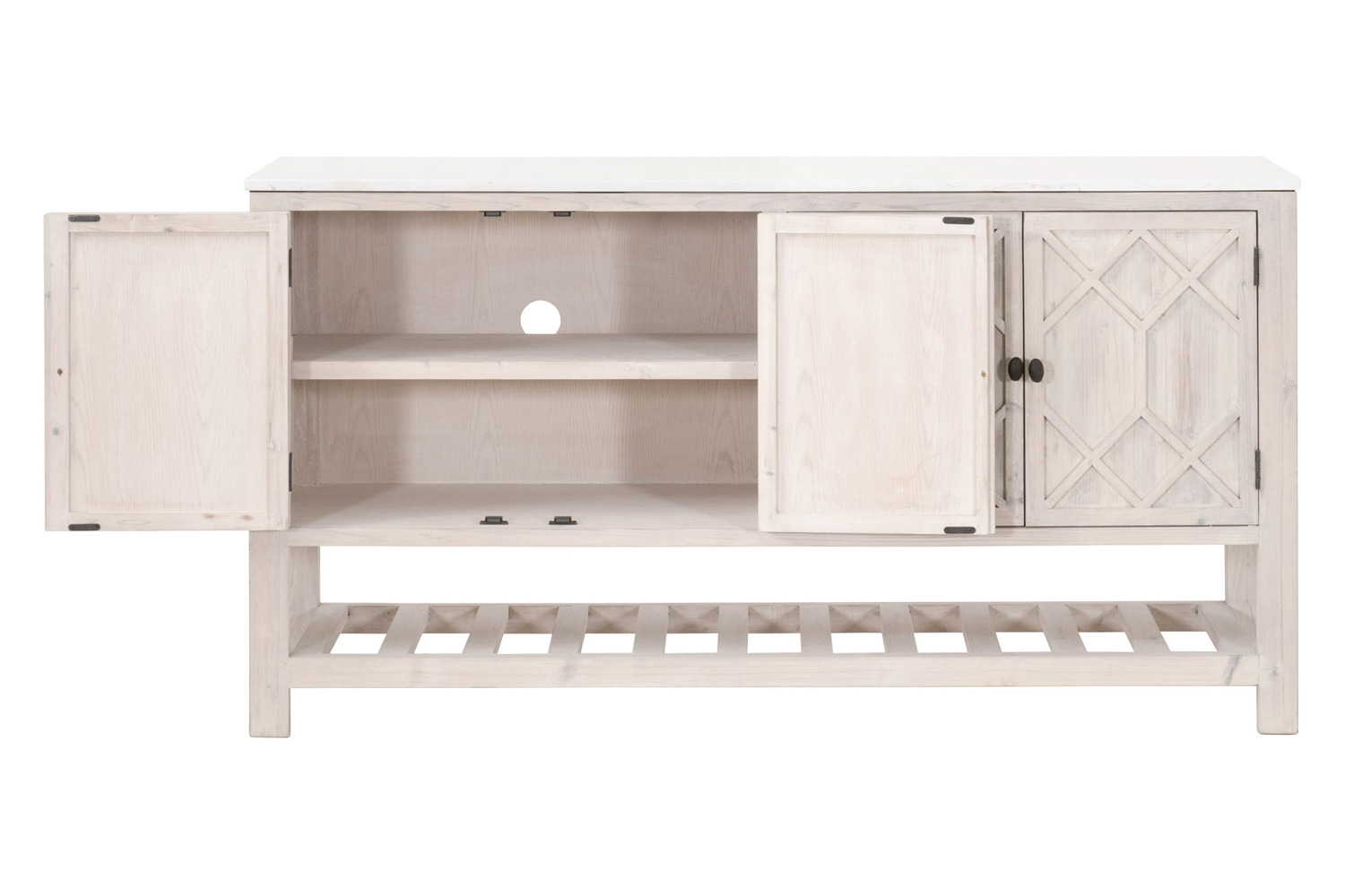 Essentials - Bella Antique Willow Media Sideboard