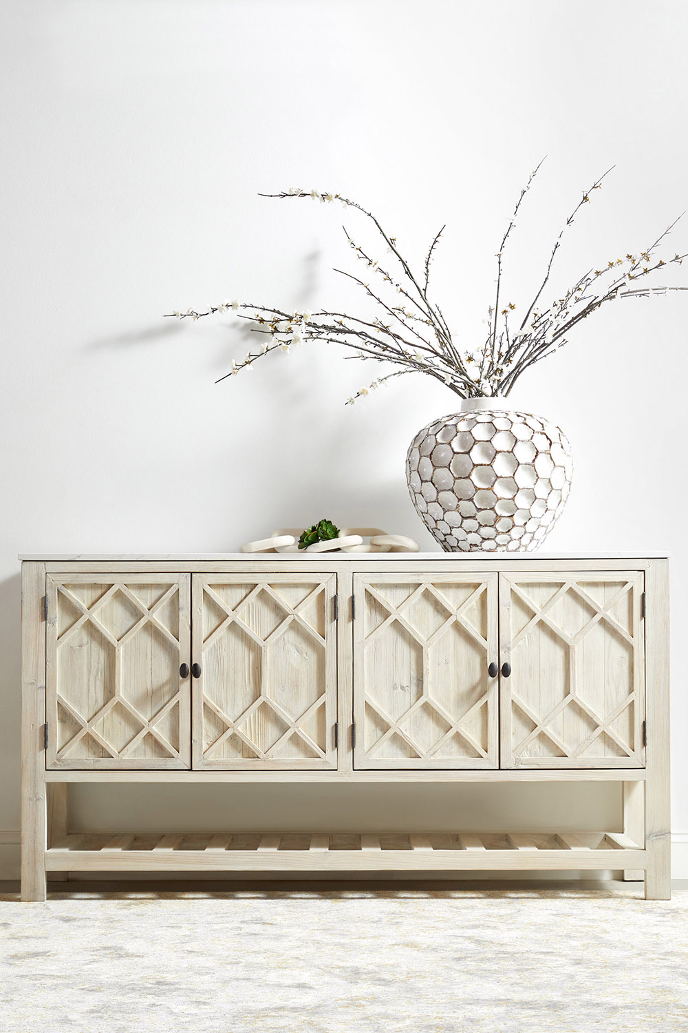 Essentials - Bella Antique Willow Media Sideboard