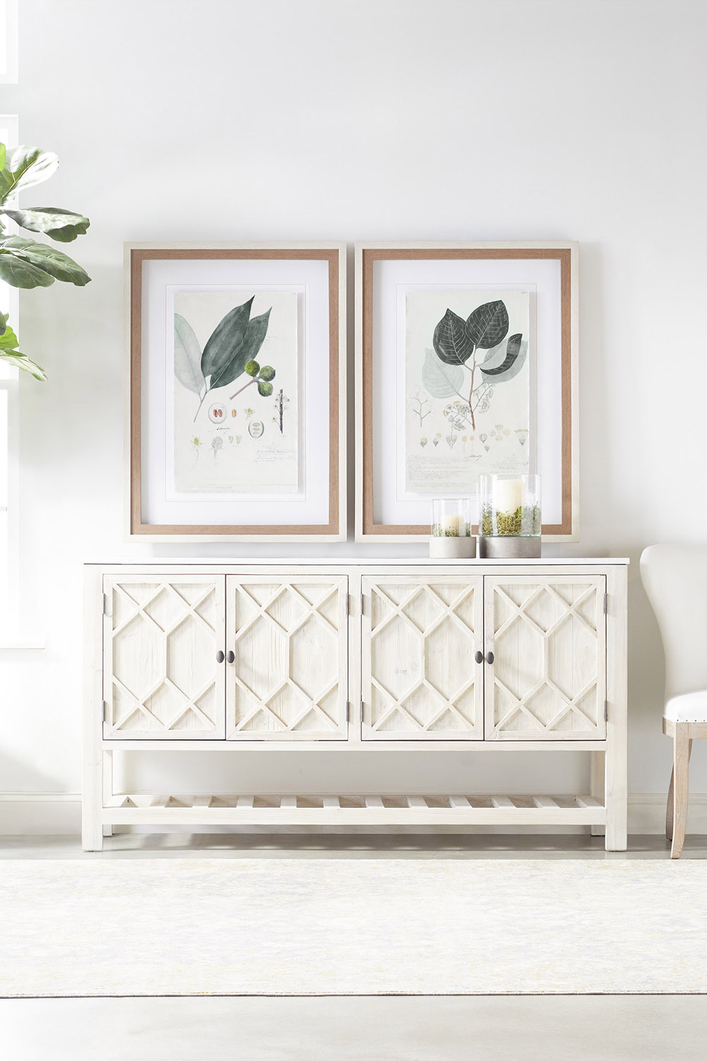 Essentials - Bella Antique Willow Media Sideboard