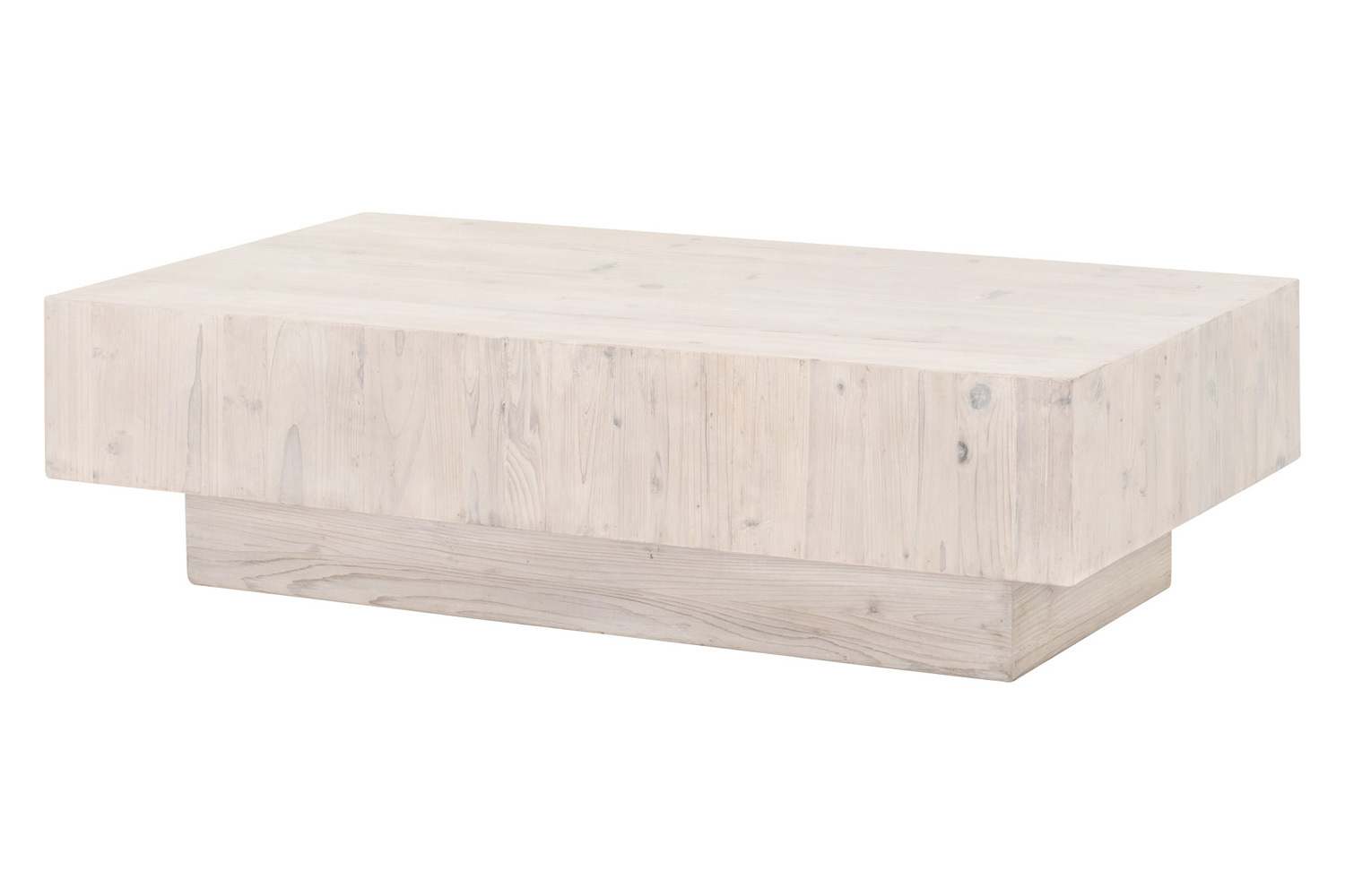 Essentials - Bella Antique Montauk Coffee Table in White Wash Pine