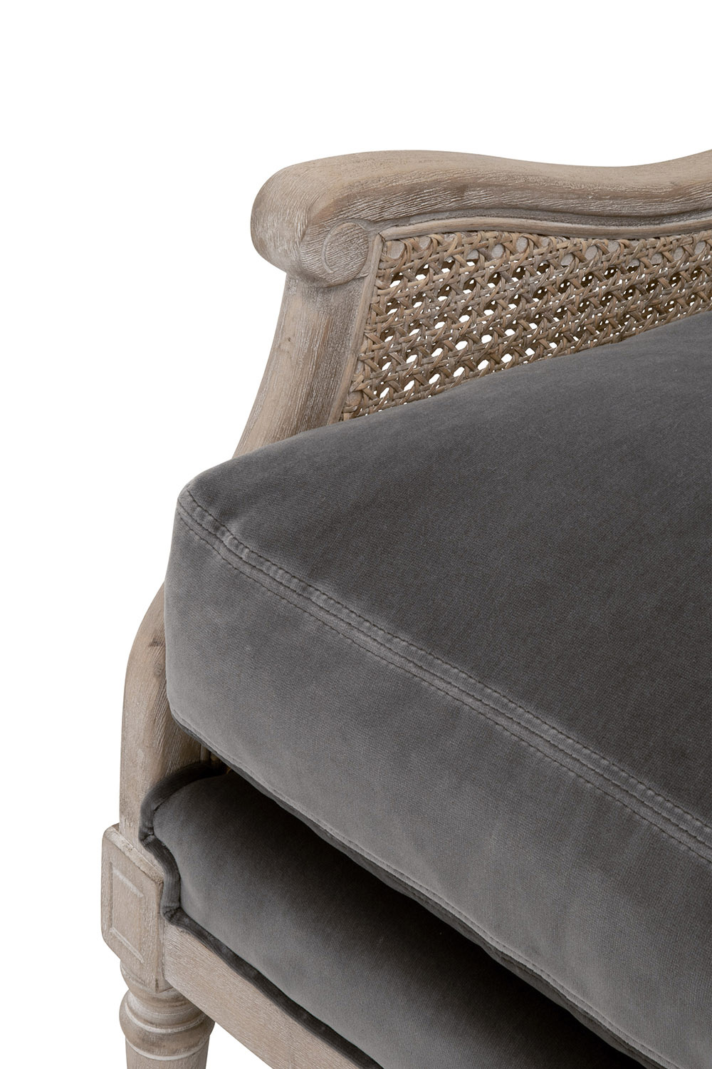 Essentials Churchill Club Chair - Dark Dove Velvet