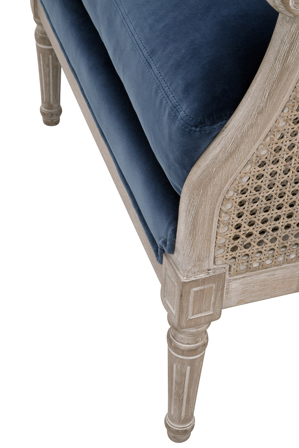 Essentials Churchill Club Chair - Denim Velvet