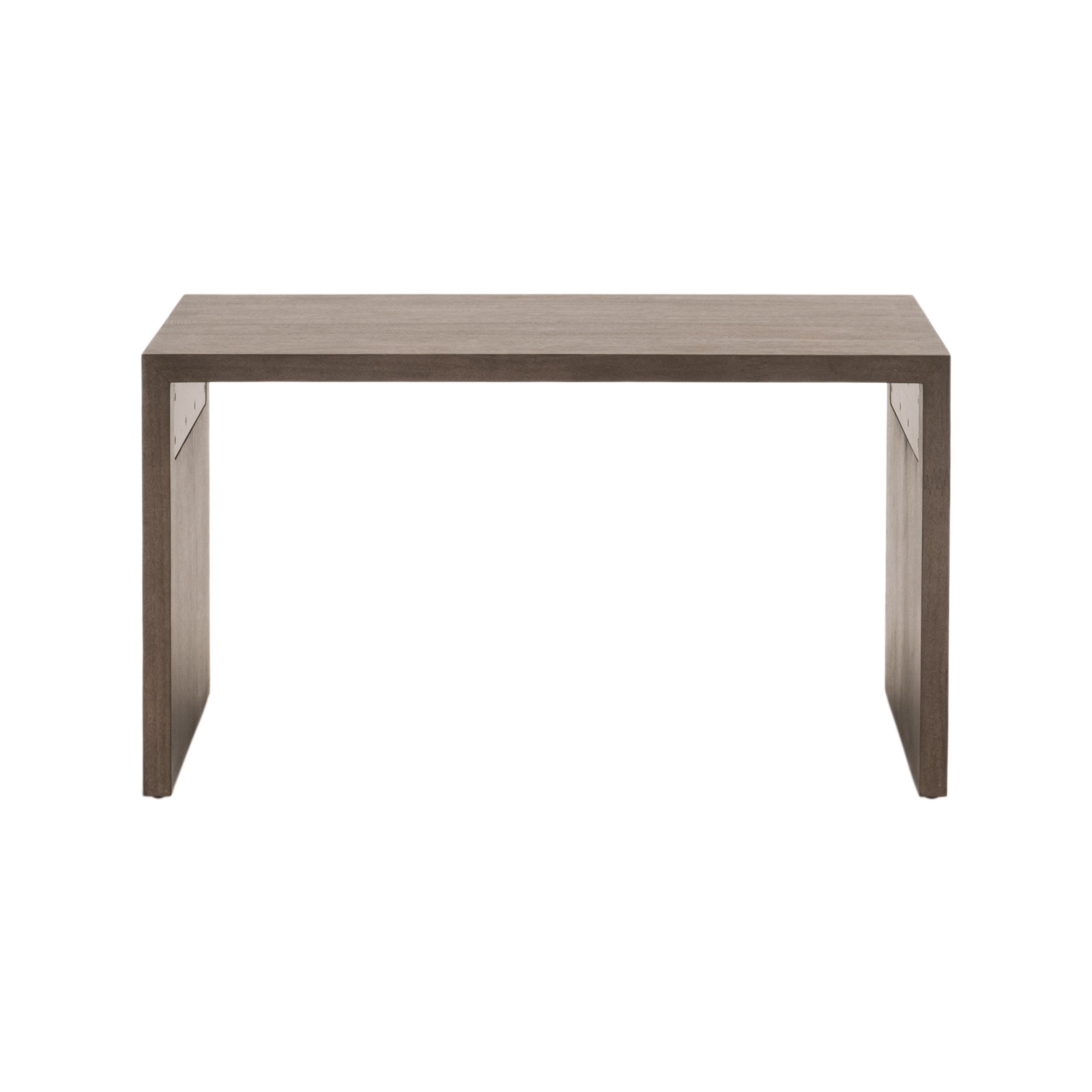 Essentials - Sample Dovetail Upholstered Coffee Table in Ivanhoe Toast, Burnished Brown Acacia