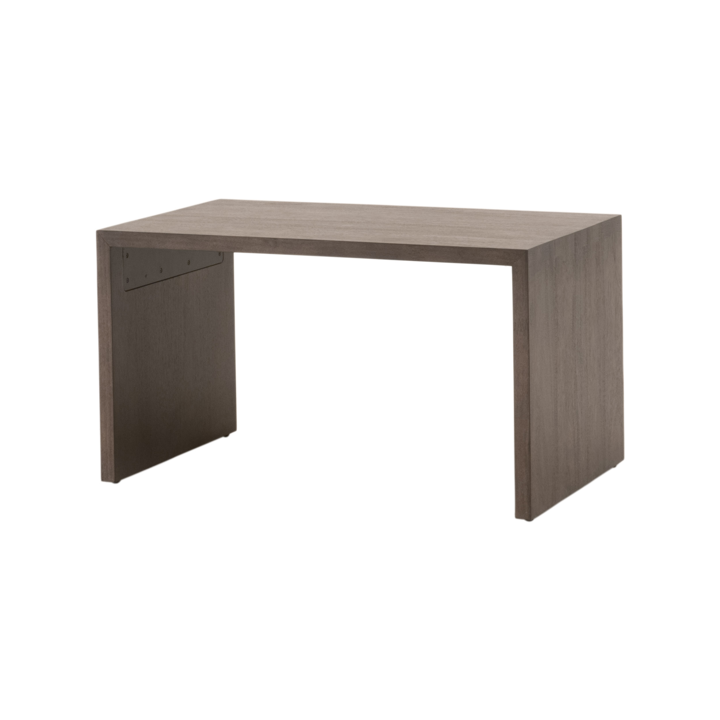 Essentials - Sample Dovetail Upholstered Coffee Table in Ivanhoe Toast, Burnished Brown Acacia