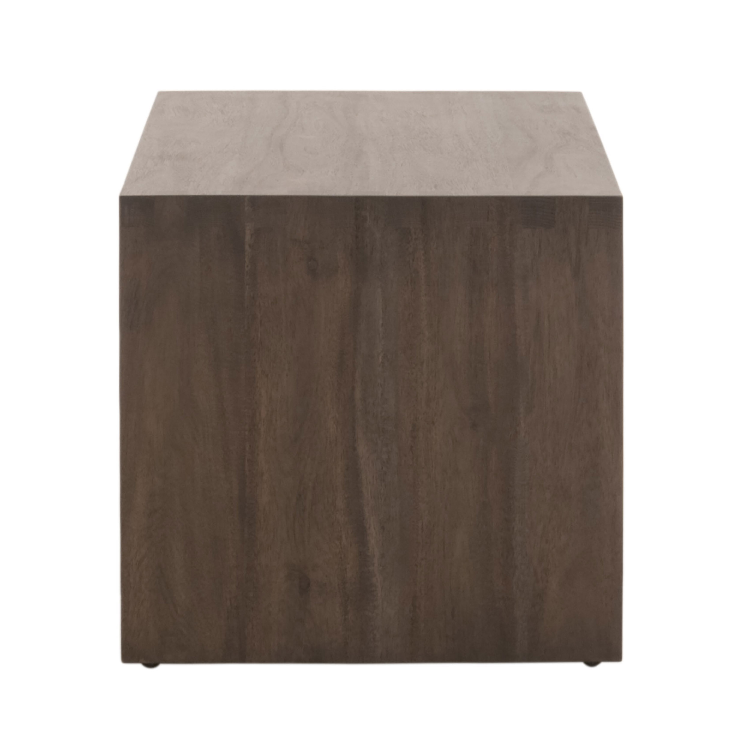 Essentials - Sample Dovetail Upholstered Coffee Table in Ivanhoe Toast, Burnished Brown Acacia