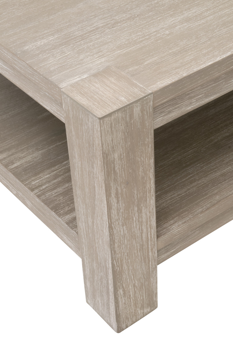 Essentials Adler Rectangular Coffee Table - Natural Gray Ash, Acacia