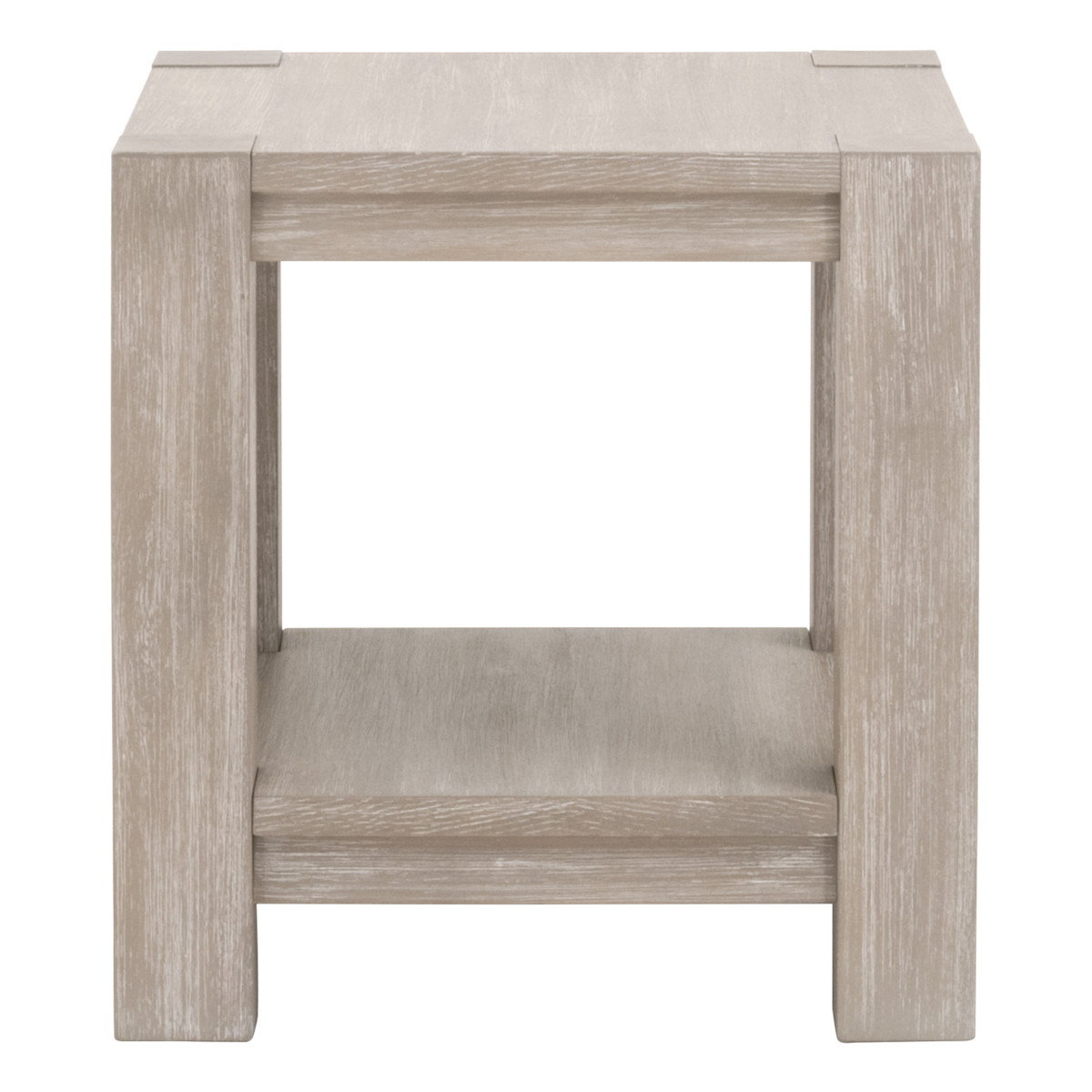 Essentials - Adler Square End Table in Natural Gray Ash, Acacia