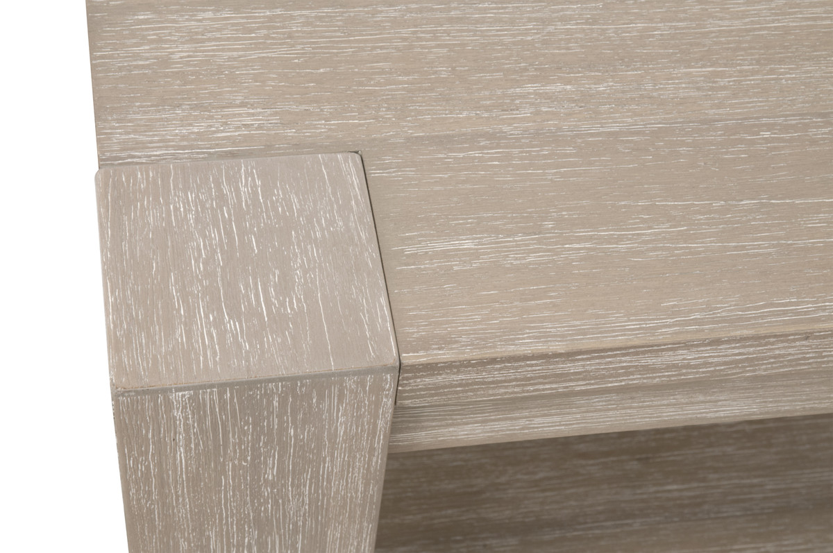 Essentials - Adler Square End Table in Natural Gray Ash, Acacia