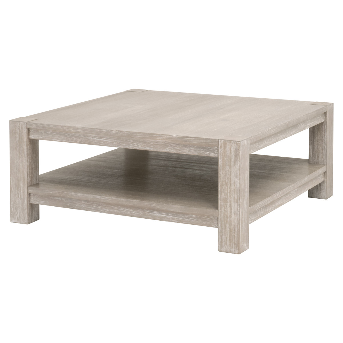 Essentials Adler Square Coffee Table - Natural Gray Ash, Acacia