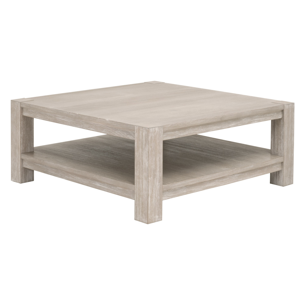 Essentials Adler Square Coffee Table - Natural Gray Ash, Acacia