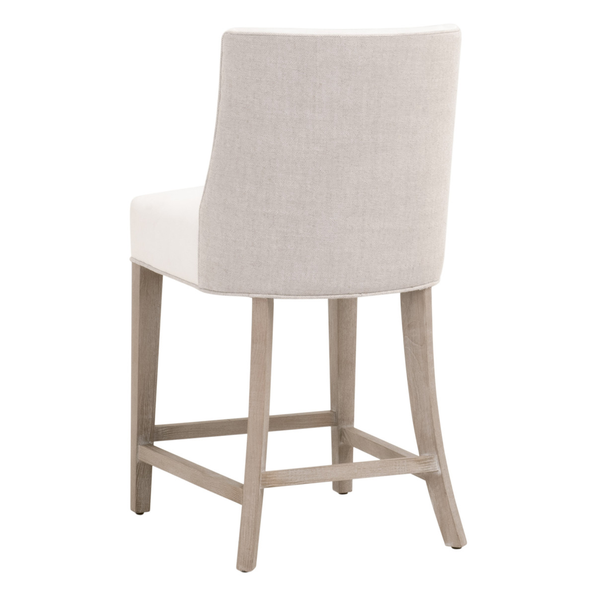 Essentials Duet Counter Stool - Performance Bisque French Linen, Natural Gray