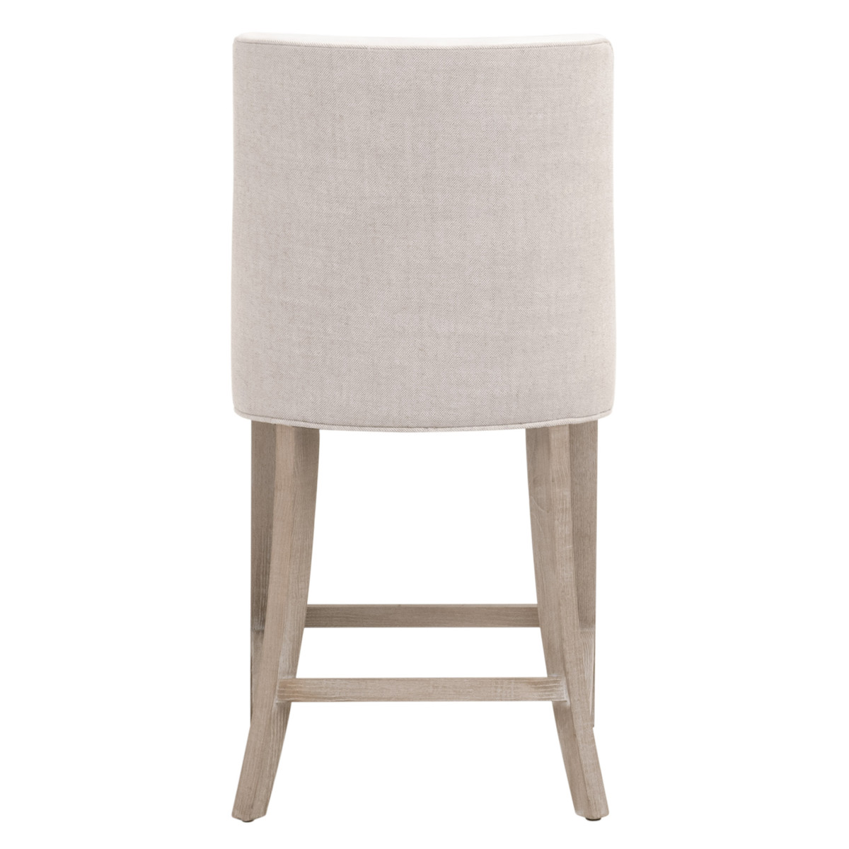 Essentials Duet Counter Stool - Performance Bisque French Linen, Natural Gray