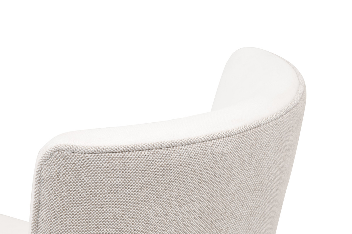 Essentials Duet Counter Stool - Performance Bisque French Linen, Natural Gray