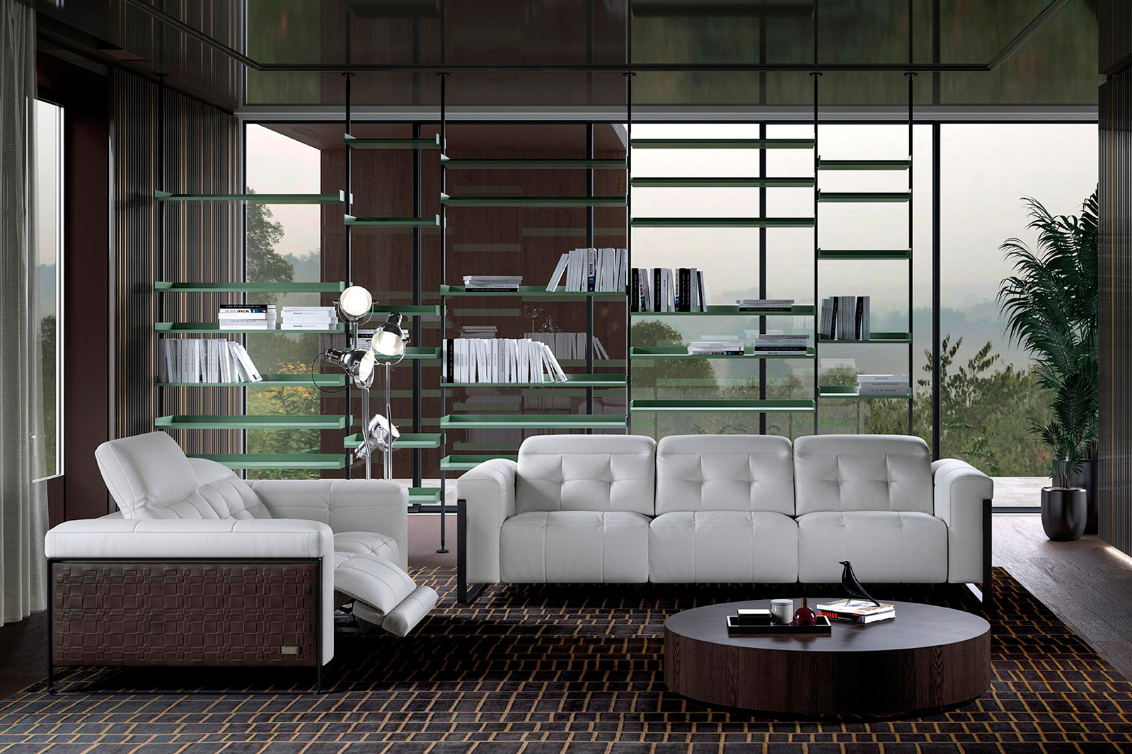 Estro IS 1007 Palladio Sofa with Electric Headrest - 72"