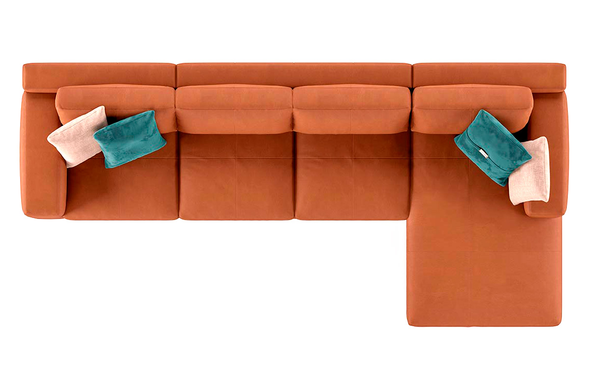 Estro IS 228 Tempo Sectional - Fabric