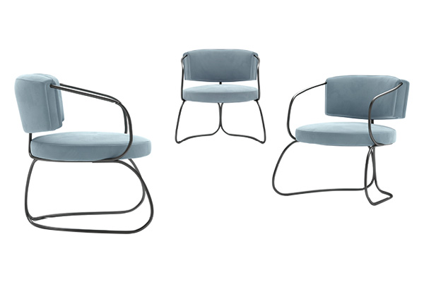 Estro™ IS 338 Circle Armchair - Fabric