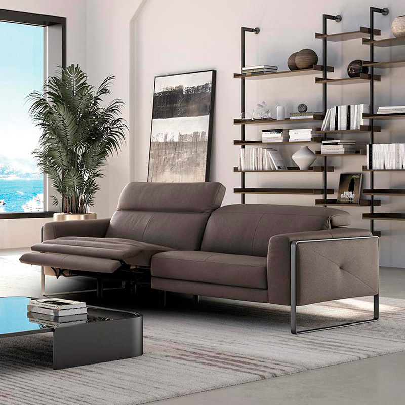 Estro IS 652 A Montecarlo Leather Sofa - Brown