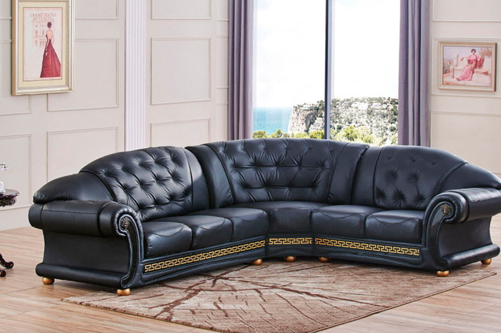 Extravaganza Apolo Sectional Left Facing - Black