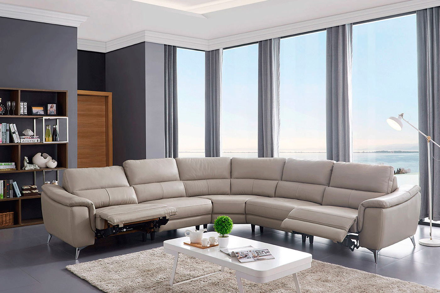 Extravaganza - 951 Sectional with 2 Electric recliners