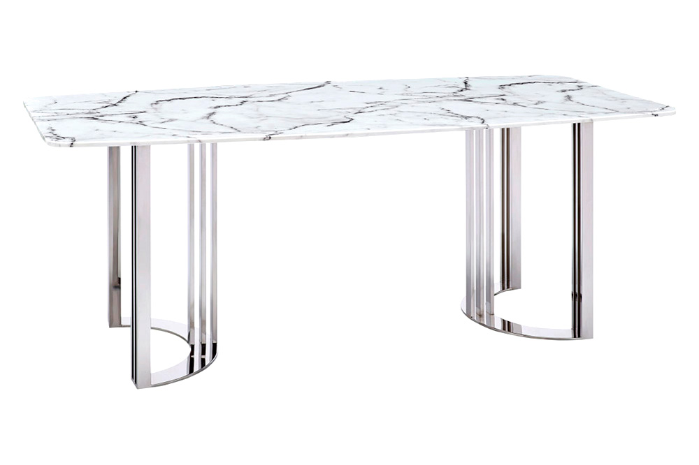 Extravaganza™ 131 Dining Table - Silver