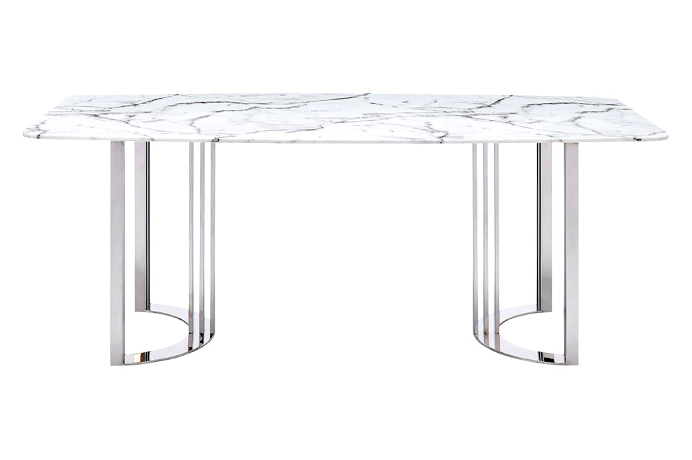 Extravaganza™ 131 Dining Table - Silver