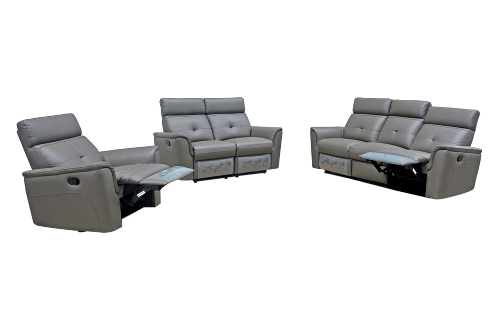 Extravaganza™ 8501 Sofa with 2 Recliners - Dark Gray