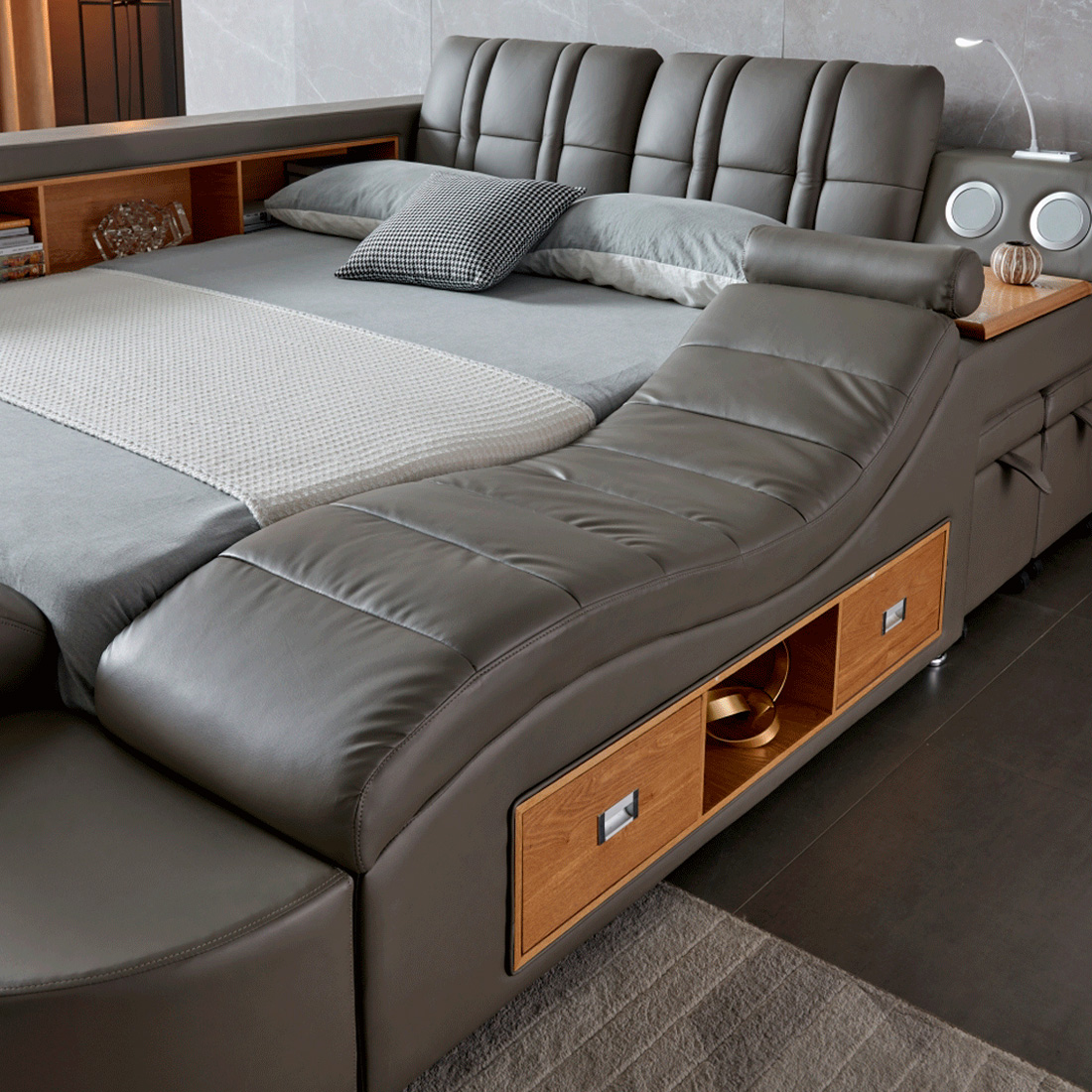 Extravaganza Tesla Bed Right Facing - Queen Size