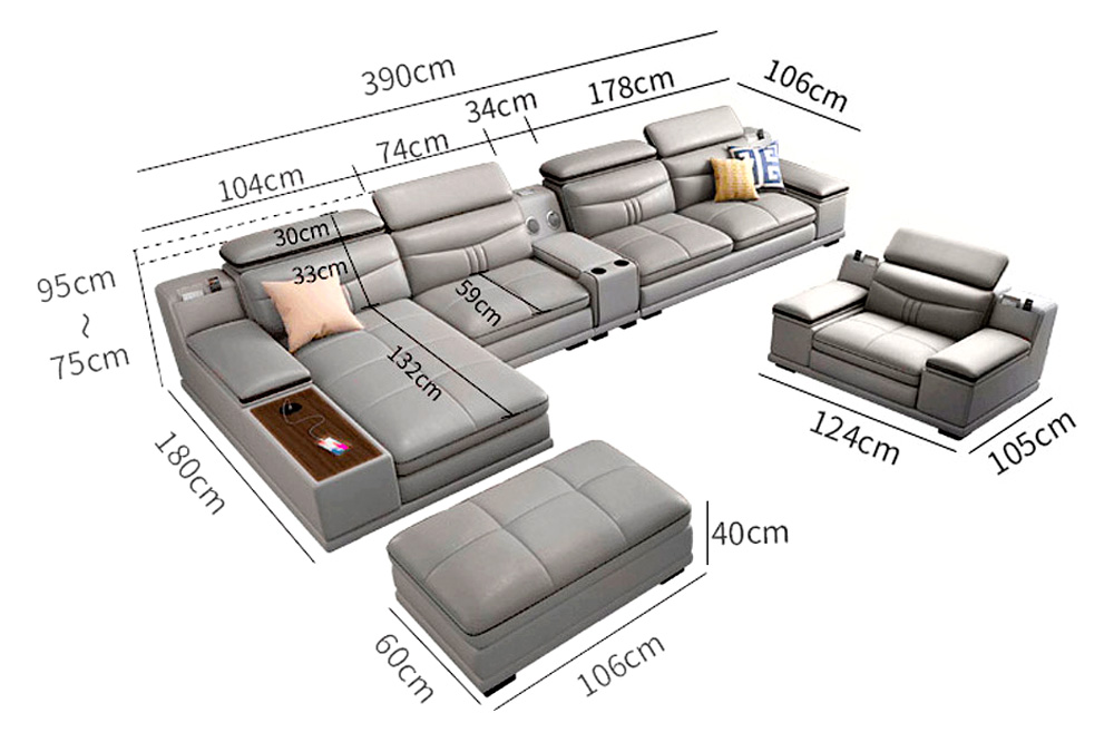 Extravaganza™ 908 Sectional - Right Facing