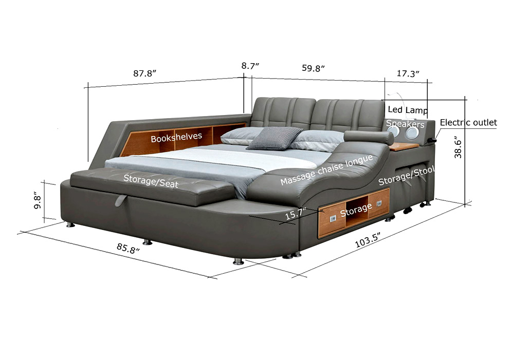 Extravaganza Tesla Bed Right Facing - King Size