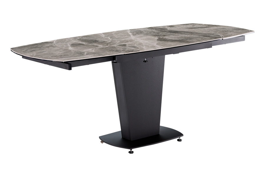 Extravaganza™ 2417 Marble Table Gray with 3405 Beige Chairs