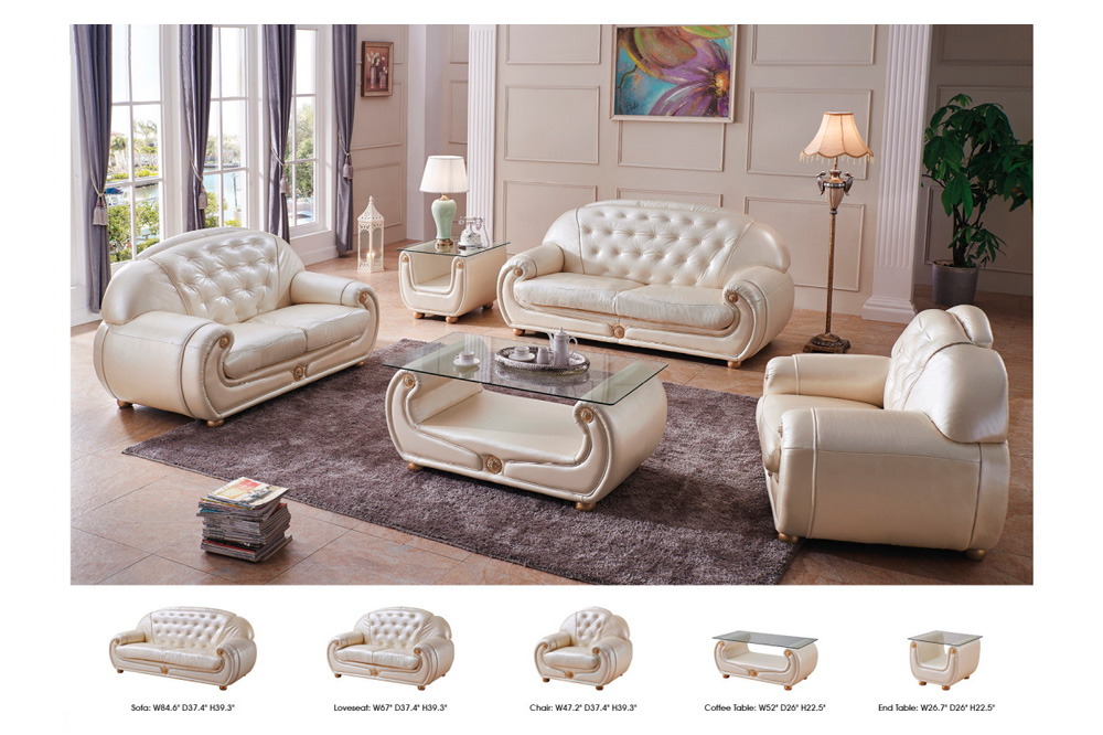 Extravaganza Giza Set - Full Leather Beige