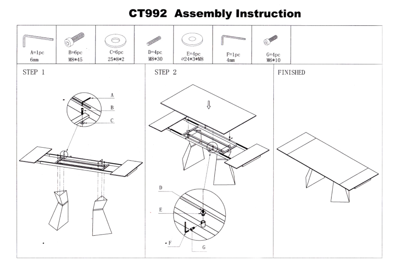 Extravaganza - 992 Table and 6138 Chairs