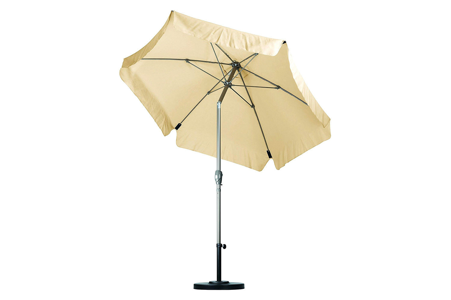 FaFurn - 7.5 Foot Patio Umbrella with Push Button Tilt and Metal Pole