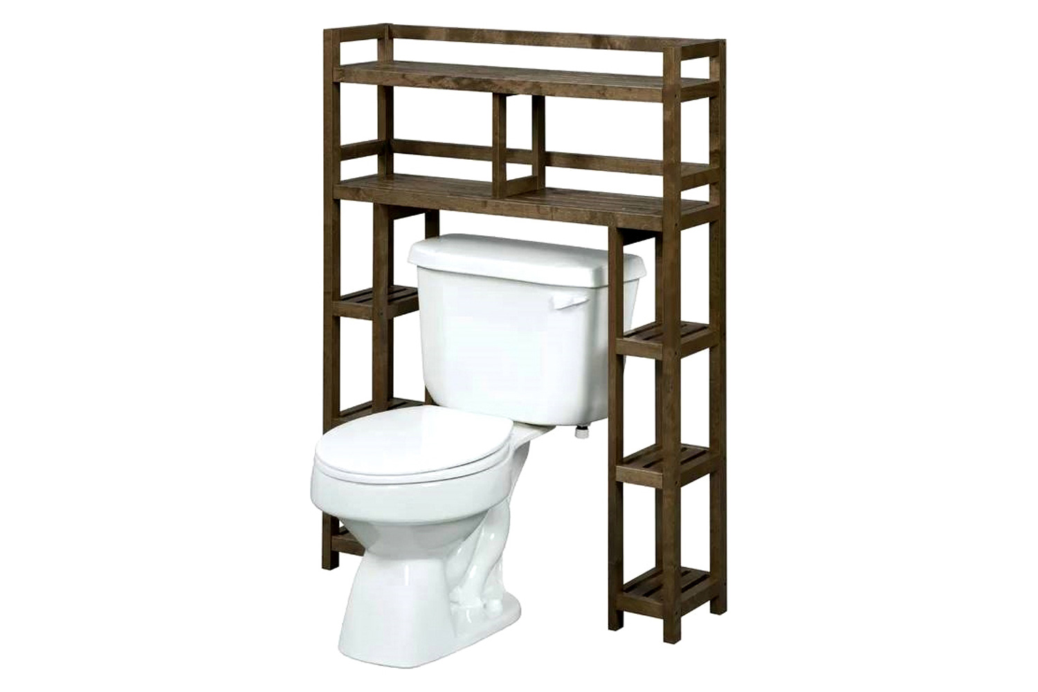 FaFurn - Solid Wood Over The Toilet Bathroom Storage Unit